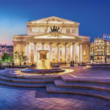 The Bolshoi theatre in the evening light